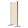 VEVOR Biombo Separador de Ambientes de 3464 x 1840 x 520 mm, Separador Plegable de Ambientes de 4 Paneles Mampara de Privacidad para Interiores, Separador de Ambientes para Oficina, Dormitorio, Beige