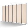 VEVOR Biombo Separador Plegable de Ambientes 6 Paneles 3110 x 1805 x 450mm Beige