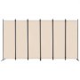 VEVOR Biombo Separador de Ambientes de 3110 x 1805 x 450 mm, Separador Plegable de Ambientes de 6 Paneles Mampara de Privacidad para Interiores, Separador de Ambientes para Oficina, Dormitorio, Beige
