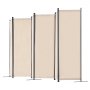 VEVOR Biombo Separador de Ambientes de 3110 x 1805 x 450 mm, Separador Plegable de Ambientes de 6 Paneles Mampara de Privacidad para Interiores, Separador de Ambientes para Oficina, Dormitorio, Beige
