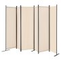 VEVOR Biombo Separador de Ambientes de 3110 x 1805 x 450 mm, Separador Plegable de Ambientes de 6 Paneles Mampara de Privacidad para Interiores, Separador de Ambientes para Oficina, Dormitorio, Beige