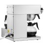 VEVOR Cafetera de Goteo Comercial de 12 Tazas Cafetera con 3 Jarras de Vidrio 1,8 L y 3 Placas Calentadoras Cafetera de Acero Inoxidable para Restaurante, Oficina, Cafetería, 405 x 405 x 460 mm