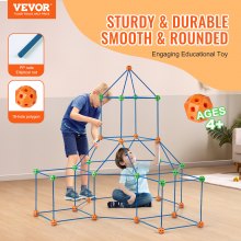 VEVOR Kit de Construcción de Carpas y Fortalezas para Niños 120 PCS de Castillo