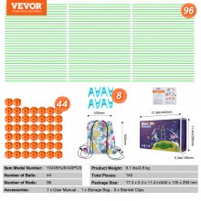 VEVOR Kit de Construcción de Fortaleza de Niños brilla en la oscuridad 140 PCS