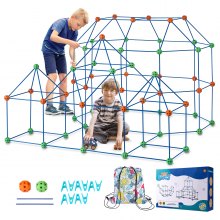 VEVOR Kit de Construcción de Carpas y Fortalezas para Niños 180 PCS de Castillo