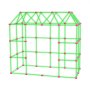 VEVOR Kit de Construcción de Fortaleza Infantil, con 180 Piezas, Luminoso, Juego de Construcción de Fuertes con Aros, Red de Puntería, Bolsa de Almacenamiento y Juego STEM para Niños de 4-12 Años
