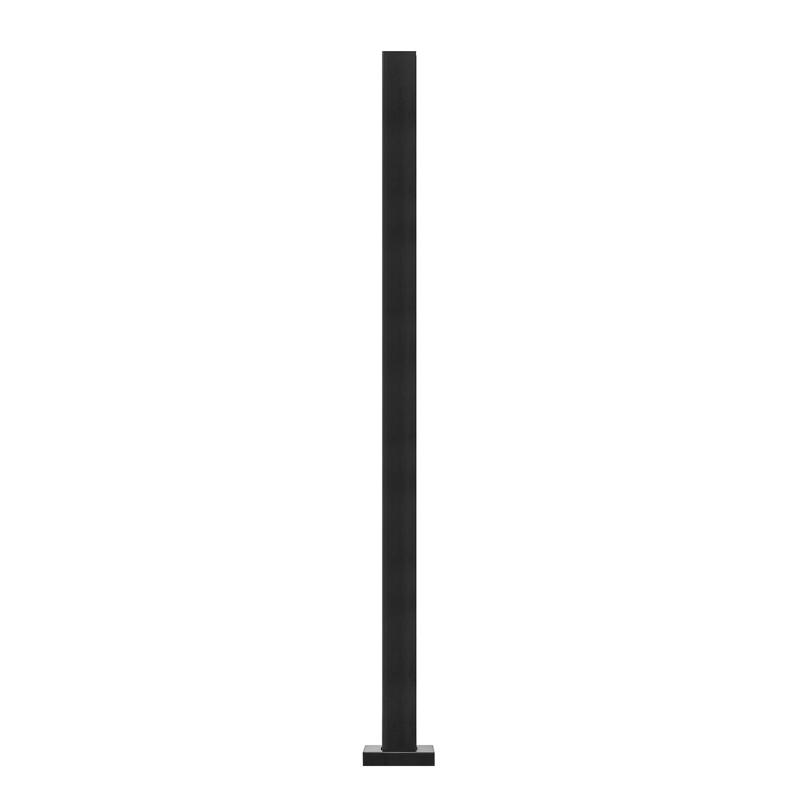 VEVOR Abrazadera de vidrio, soporte de barandilla de vidrio de 41.34 "de altura para vidrio templado de 0.39" -0.47 "de espesor, abrazadera de montaje de vidrio de acero inoxidable 304, soporte de estante de vidrio para balcón, jardín, cubierta, escalera, negro