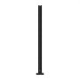 VEVOR Abrazadera de vidrio, soporte de barandilla de vidrio de 37.4" de altura para vidrio templado de 0.39"-0.47" de espesor, abrazadera de montaje de vidrio de acero inoxidable 304, soporte de estante de vidrio para balcón, jardín, cubierta, escalera, negro