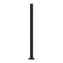 VEVOR Abrazadera de vidrio, soporte de barandilla de vidrio de 37.4" de altura para vidrio templado de 0.39"-0.47" de espesor, abrazadera de montaje de vidrio de acero inoxidable 304, soporte de estante de vidrio para balcón, jardín, cubierta, escalera, negro