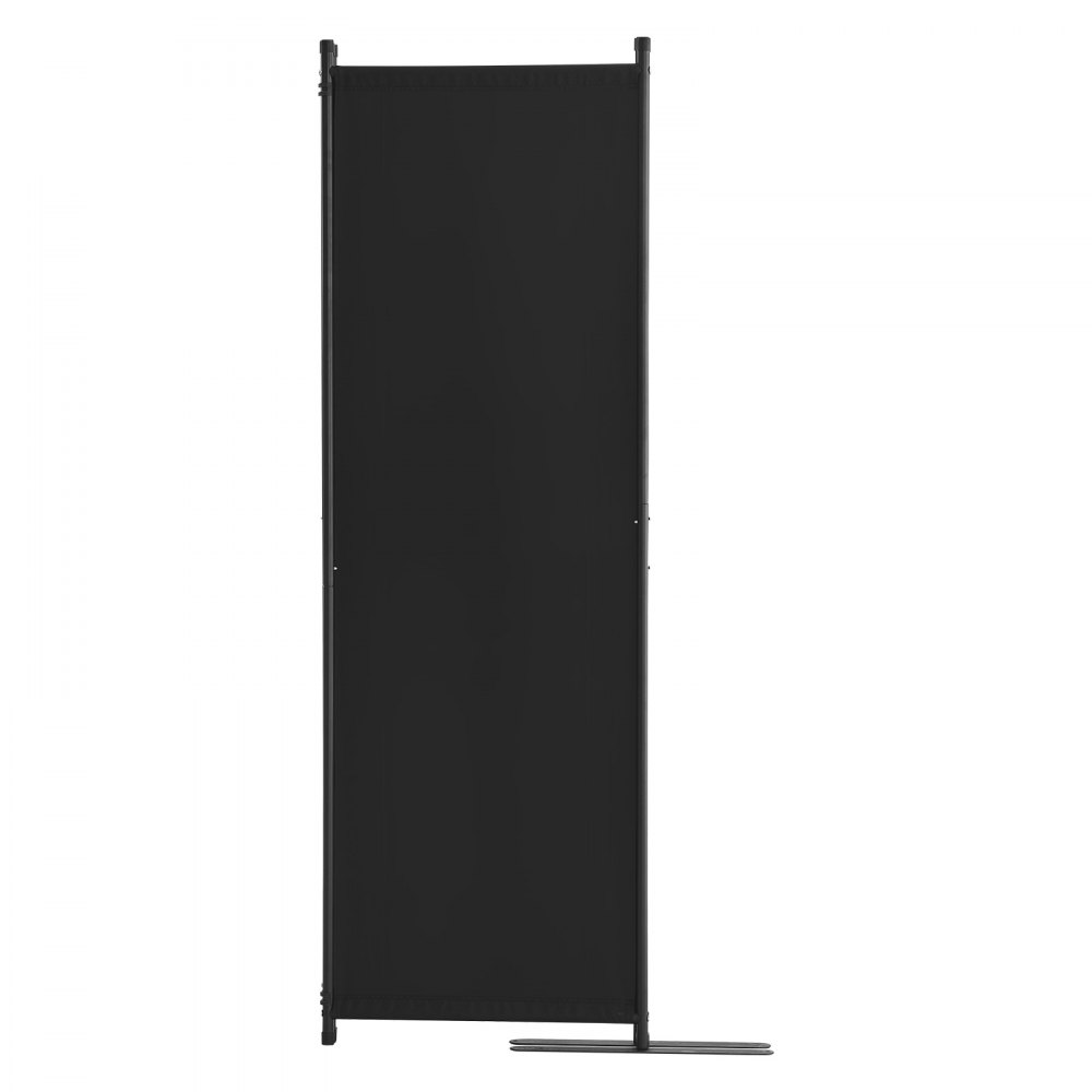 VEVOR Biombo Separador Plegable 4 Paneles con Marco de Acero al Carbono y Tela de poliéster Separador de Ambientes de Privacidad 228x45x172,5 cm para Oficina, Dormitorio, Comedor, Estudio, Negro