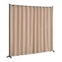 VEVOR Room Divider Partition Screen Folding Screen Single Panel, Portable Privacy Screen for Office Bedroom Dining Room Study Balcony, Rollable Room Divider (308.5 x 45 x 245.5 cm), Brown