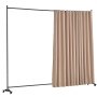 VEVOR Room Divider Partition Screen Folding Screen Single Panel, Portable Privacy Screen for Office Bedroom Dining Room Study Balcony, Rollable Room Divider (308.5 x 45 x 245.5 cm), Brown