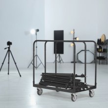 VEVOR Carro para Manipulación de Paneles de Yeso Capacidad de Carga de 680 kg Carro Portaplatos con Ruedas Giratorias de 360°, Manipulación Móvil para Paneles de Construcción, Garaje, Hogar, Almacén