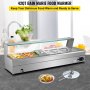 VEVOR Calentador Bufé de 5,7 L, Servidor de Bufé de Acero Inoxidable Grado Alimenticio, Calentador de Comida para Bufé 6 Calentador de Comida Bandeja, Caliente para Bufé Temperatura Ajustable 30-85℃