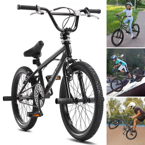VEVOR Bicicleta BMX Bicicleta de Estilo Libre Ruedas de 50,8cm Bicicleta de Carreras BMX con Rotor de 360° y 4 Clavijas para Principiantes y Ciclistas Avanzados Bicicletas BMX Marco de Acero Hi-Ten