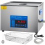 VEVOR Limpiador Ultrasónico de Doble Frecuencia de 22 L con Calentador para Piezas de Joyería Anillo Gafas Placa de Circuito de Registro de Dentadura, 28/40 KHz
