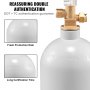 VEVOR Cilindro de Gas de Aluminio con Tanque de CO2 de 2,3 kg con Válvula CGA320 Presión 1800 psi Peso 4 kg para Llenado de Cerveza Máquina Dispensadora de Bebidas a Presión Máquina Carbonatadora