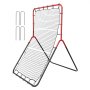 VEVOR Red de Rebote de Béisbol y Softbol 914x1372 mm Red de Lanzamiento de Béisbol de 3 vías Entrenador de Rebote de Lanzador de Béisbol Línea de PE de 30 Hilos para Práctica de Campo y Lanzamiento