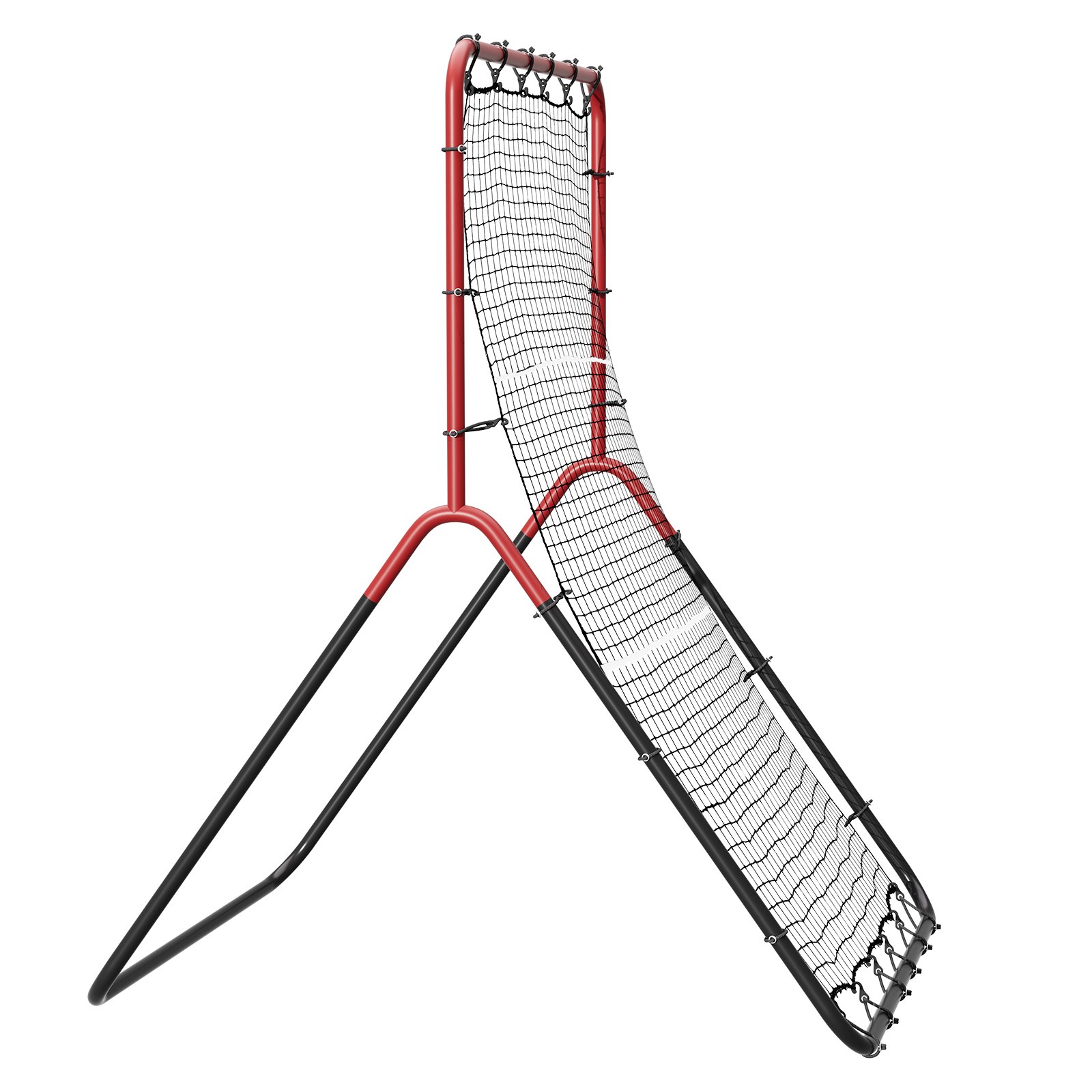 VEVOR Red de Rebote de Béisbol y Softbol 914x1372 mm Red de Lanzamiento de Béisbol de 3 vías Entrenador de Rebote de Lanzador de Béisbol Línea de PE de 30 Hilos para Práctica de Campo y Lanzamiento