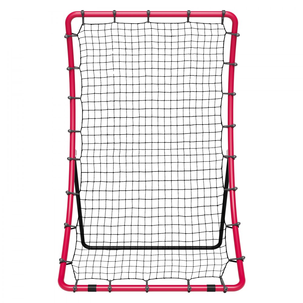 VEVOR Baseball and Softball Rebounder Net, 4 x 5.5 Foot PitchBack Baseball Pitching Nest, Pitch Return Trainer Rebound Net with Pitching Target, All-Angle Fielding Rebound Net for Grounders Pop Flies