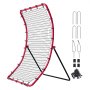 VEVOR Red de Rebote de Béisbol y Softbol 1219x1676 mm Red de Lanzamiento de Béisbol con Objetivo de Lanzamiento Red de Rebote Línea de PE de 45 Hilos para Todos los Ángulos para Práctica de Campo
