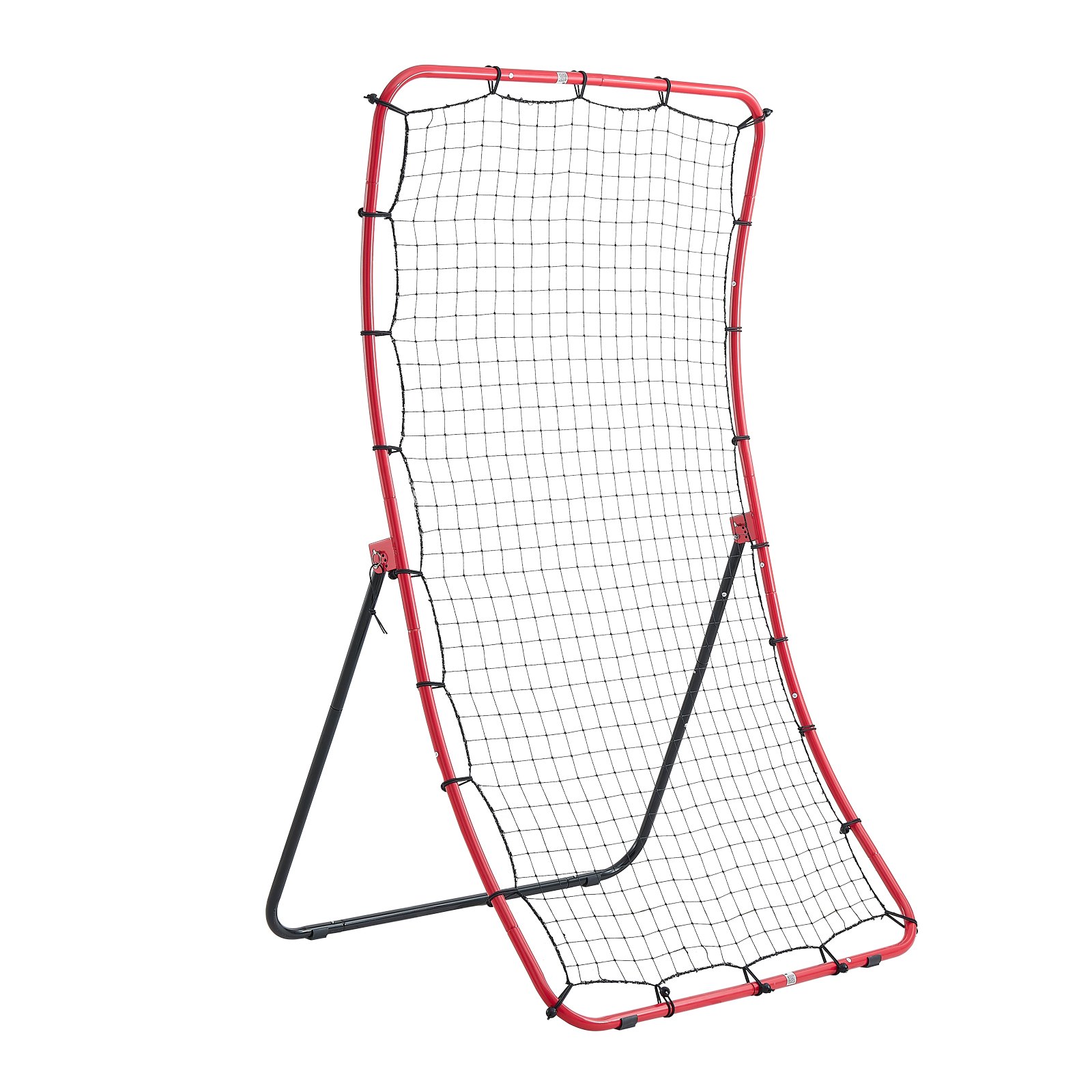 VEVOR Red de Rebote de Béisbol y Sóftbol, 1,2 x 1,7 m, 5 Ángulos Ajustables, Estructura de Acero y Red de PE, con Estacas para Suelo, para Entrenamiento de Lanzamiento y Defensa, Práctica de Retorno