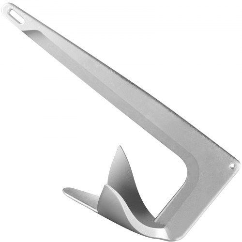 VEVOR Ancla para Barco Acero Galvanizado Ancla Bruce para Embarcaciones Pequeñas Ancla Galvanizada Alta Resistencia y Ajuste Rápido para Fondos Marinos Arena, Barro, Rocas, Corales (22 lbs / 10 kg)