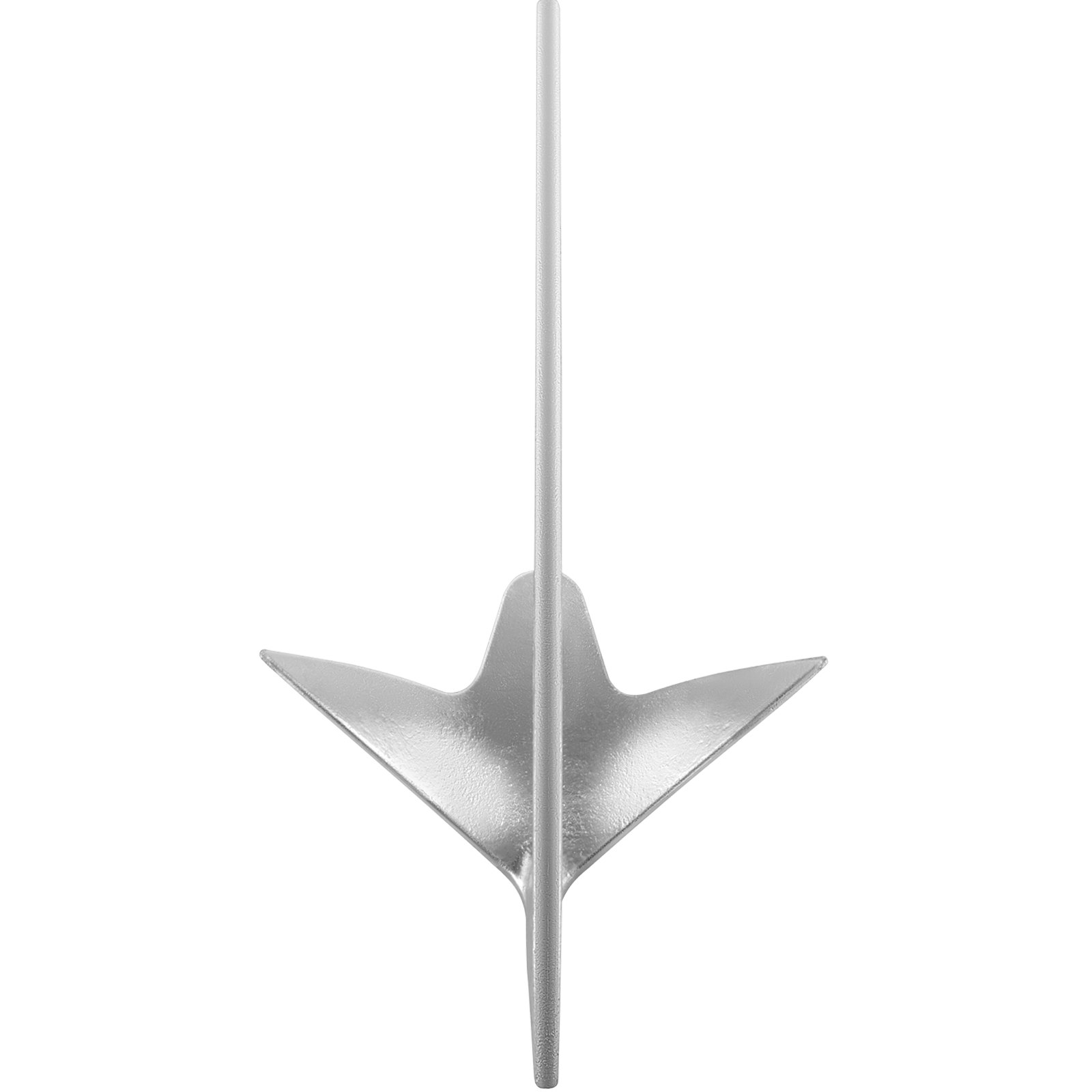 VEVOR Ancla para Barco Acero Galvanizado Ancla Bruce para Embarcaciones Pequeñas Ancla Galvanizada Alta Resistencia y Ajuste Rápido para Fondos Marinos Arena, Barro, Rocas, Corales (22 lbs / 10 kg)