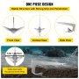 VEVOR Ancla para Barco Acero Galvanizado Ancla Bruce para Embarcaciones Pequeñas Ancla Galvanizada Alta Resistencia y Ajuste Rápido para Fondos Marinos Arena, Barro, Rocas, Corales (11 lbs / 5 kg)