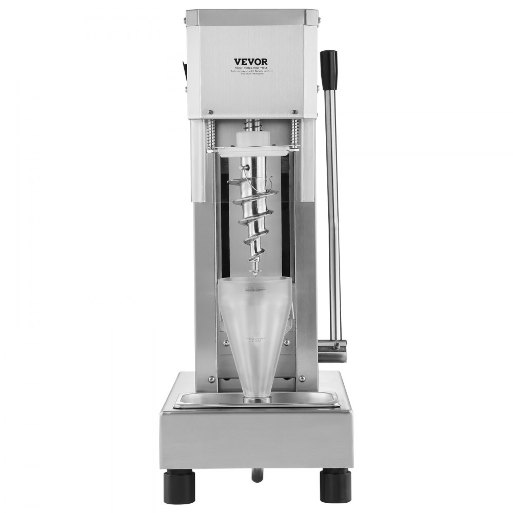 Licuadora para helados VEVOR, batidora para helados de alta velocidad de 750 W, 1740 RPM, batidora para helados de acero inoxidable 304, mango largo + protector de PC, personalizable con cualquier sabor de helado