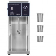 Licuadora para helados VEVOR, batidora para helados de alta velocidad de 400 W, 4200 RPM, ajuste de velocidad continuo, batidora para helados de acero inoxidable 304, 3 vasos de mano, prepara varios sabores de helado