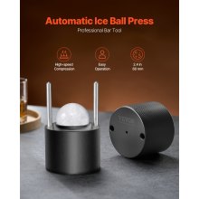 VEVOR Kit de Prensa para Bolas de Hielo Esfera Transparente 60 mm para Cócteles