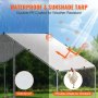 VEVOR Gallinero Grande de Metal, 3 x 1,97 x 1,99 m con Cubierta Impermeable, Gallinero con Techo de Aguja con Cerradura de Seguridad para Exteriores y Patio Trasero, Granja, Jaula para Patos y Conejos