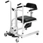 VEVOR Silla de Ruedas Elevadora de Pacientes Asiento Dividido de 180° Silla Eléctrica de Traslado de Pacientes Carga de 100 kg con Ruedas Giratorias Bloqueables para Ancianos Discapacitados