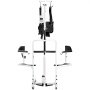 VEVOR Silla de Ruedas Elevadora de Pacientes con Correa y Altura Ajustable Silla Eléctrica de Traslado de Pacientes Asiento Dividido de 180° Carga de 100 kg para Ancianos Discapacitados