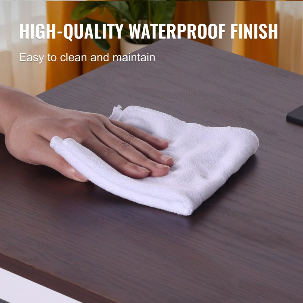 VEVOR Mesa Auxiliar Estilo Granja de 610 x 457 x 608 mm, Mesa de Noche Estrecha de 3 Niveles con Puertos USB, Tomas de Corriente, Armario de Almacenamiento para Sala de Estar, Oficina, Blanco