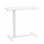 VEVOR Escritorio Elevable de Pie Móvil 800 x 400 mm Mesa Auxiliar Blanco, Estación de Trabajo para Hogar Oficina Sofá Cama, Altura Ajustable, Ruedas Escondidas, con Portavasos, Mesita para Laptop