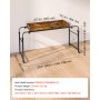 VEVOR Escritorio Móvil sobre la Cama con Ruedas 1060 x 360 mm Mesa de Cama, para Dormitorio Sala de Estar Oficina Hogar, Longitud y Altura Ajustables, con Bolsillo Lateral de Almacenamiento, Marrón