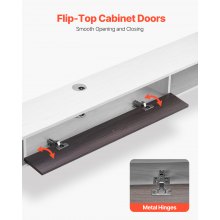 VEVOR Mueble de TV de Pared 1800 x 236 x 160 mm con Orificio para Cable, Blanco