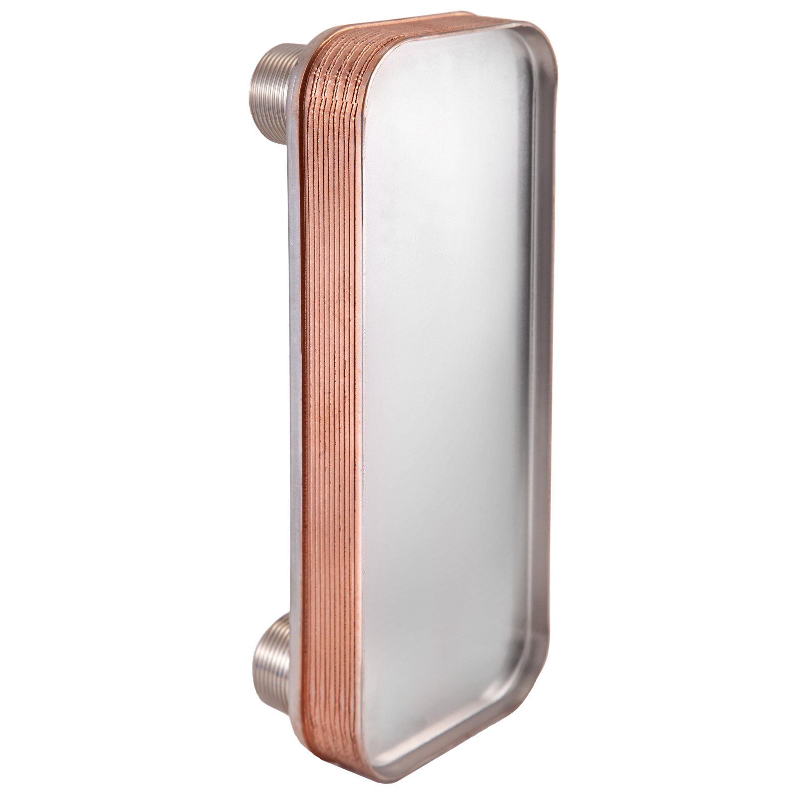 Intercambiador De Calor De 10 Placas Soldadas Para Calefacción 1.25 " Mnpt
