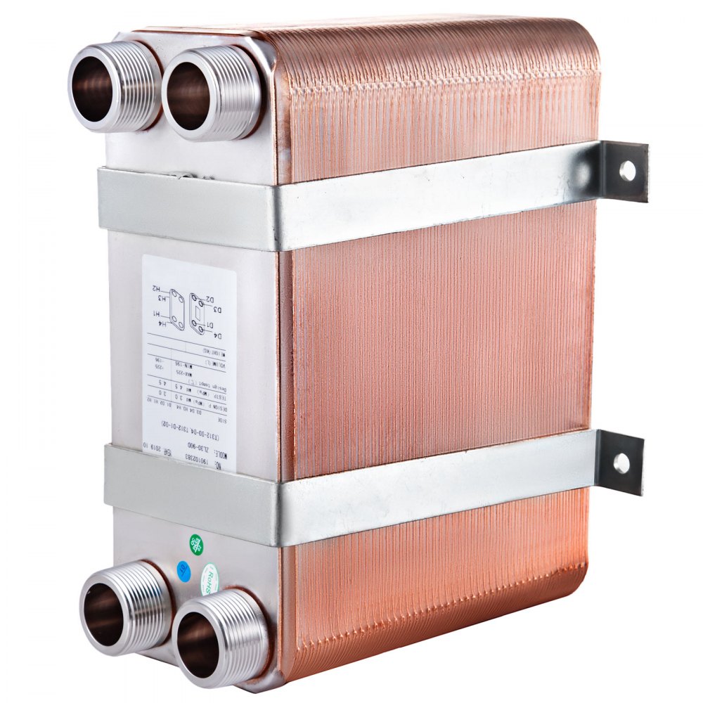 Vevor Intercambiador De Calor, Intercambiador De Calor Captador Solar 2590mn54