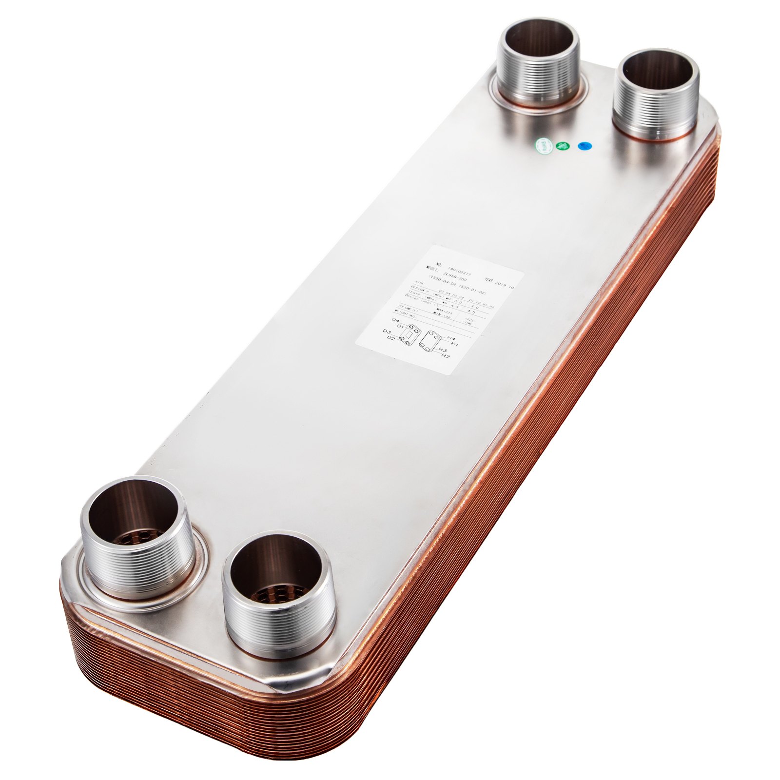 Intercambiador De Calor De 20 Placas Soldadas Intercambiador Para Calefacción