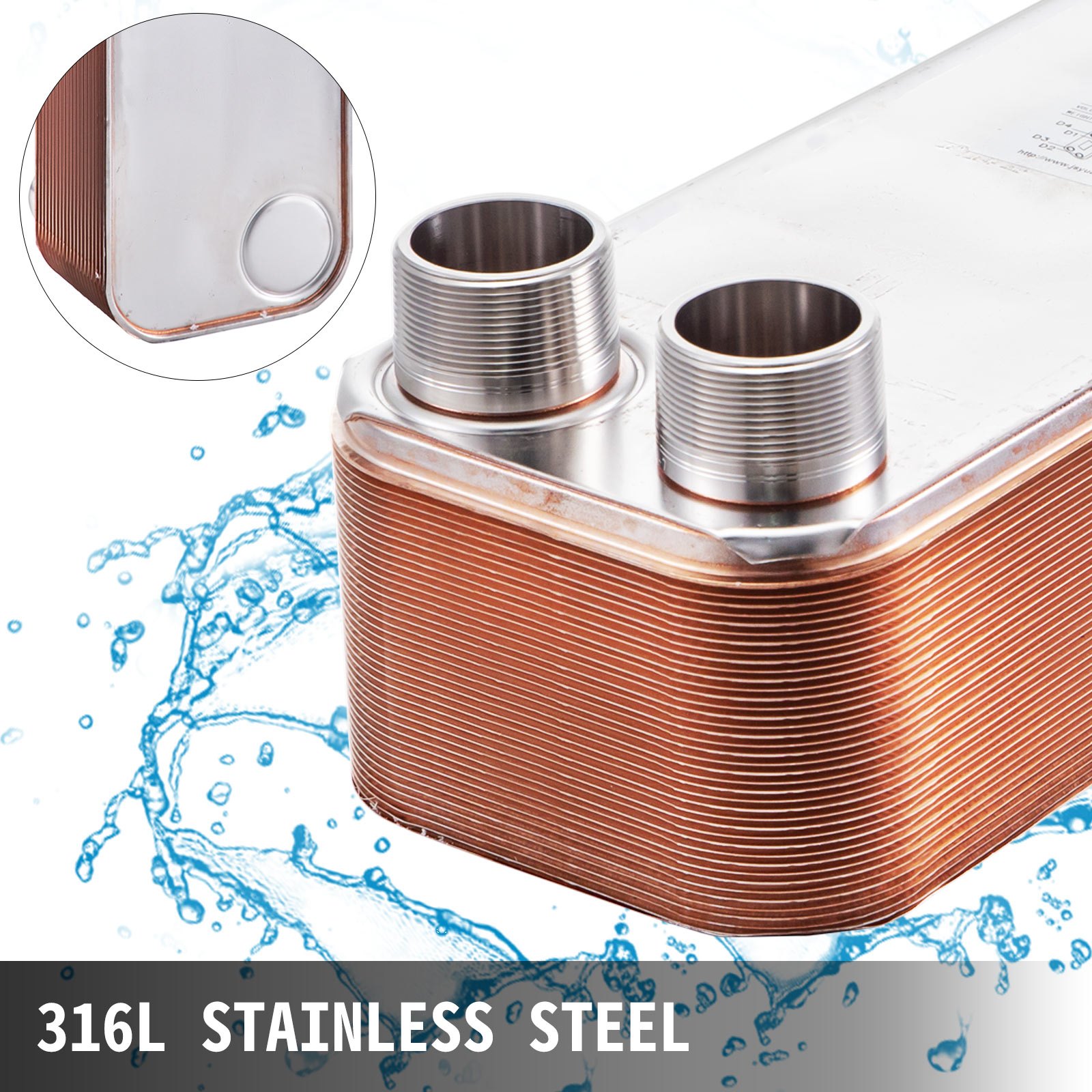 Intercambiador De Calor De Placas Soldadas Intercambiador De 40 Placas 3-4.5 Mpa