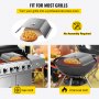 Kit de horno de pizza VEVOR para parrillas de gas y carbón, convierte las parrillas en hornos de pizza.
