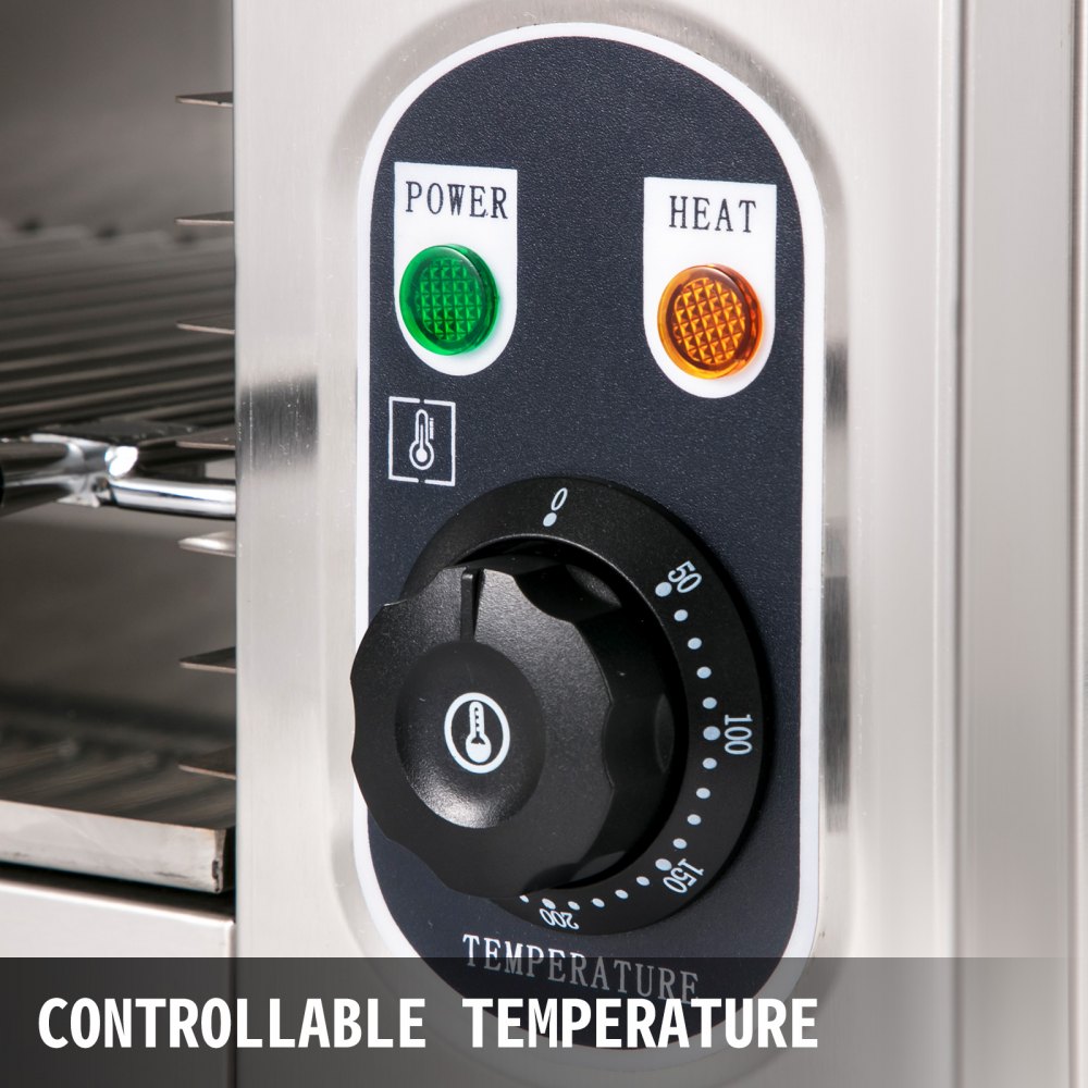 VEVOR Salamandra eléctrica elevable 4000W Cocina industrial Pollo de barbacoa 50-300 ° C