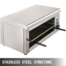 VEVOR Salamandra eléctrica elevable 4000W Cocina industrial Pollo de barbacoa 50-300 ° C
