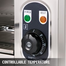 VEVOR Salamandra eléctrica elevable 4000W Cocina industrial Pollo de barbacoa 50-300 ° C