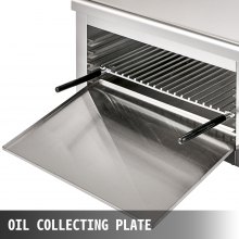 VEVOR Salamandra eléctrica elevable 4000W Cocina industrial Pollo de barbacoa 50-300 ° C