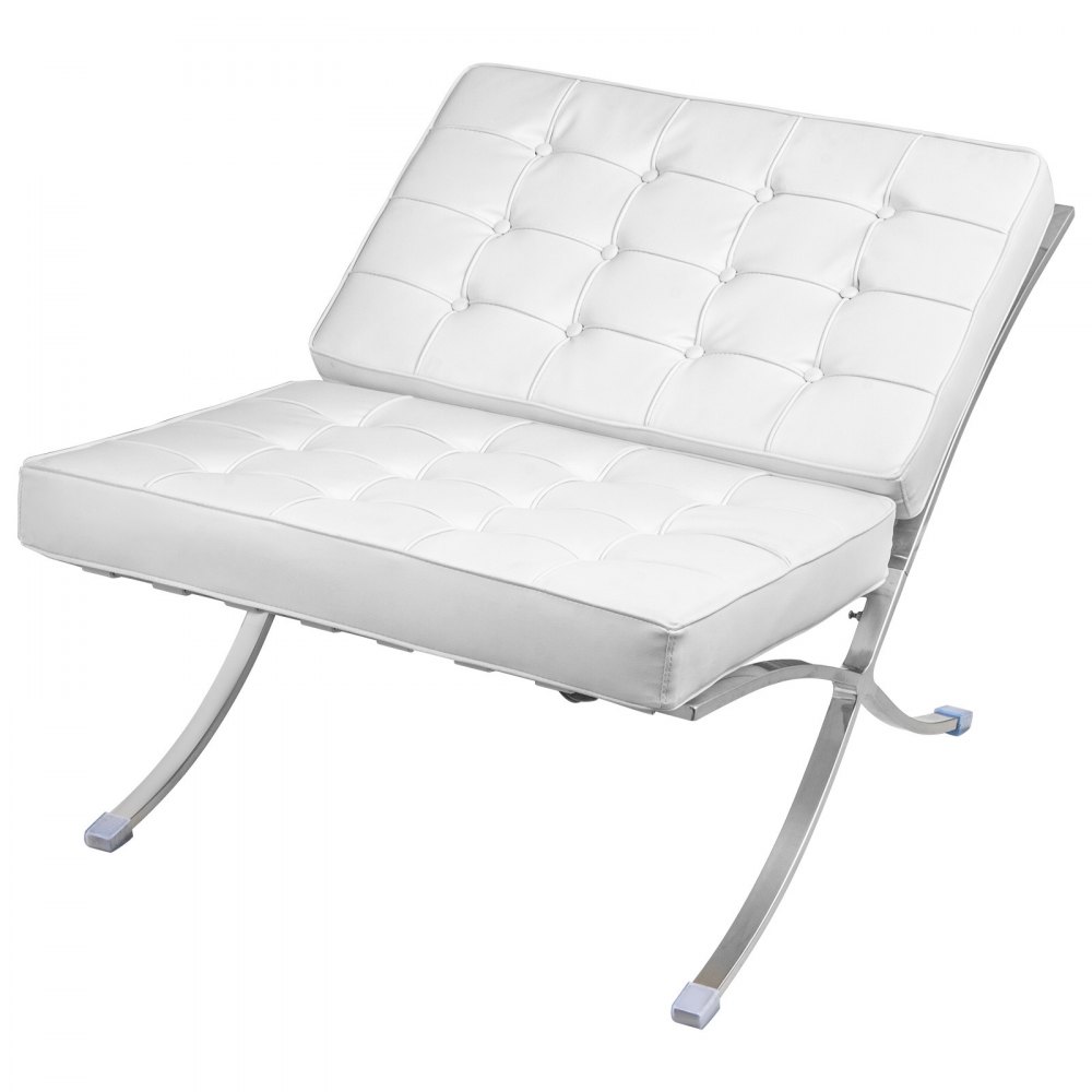 Silla Con Taburete Sillon De Cuero De La Pu Butaca Barcelona Lujosa