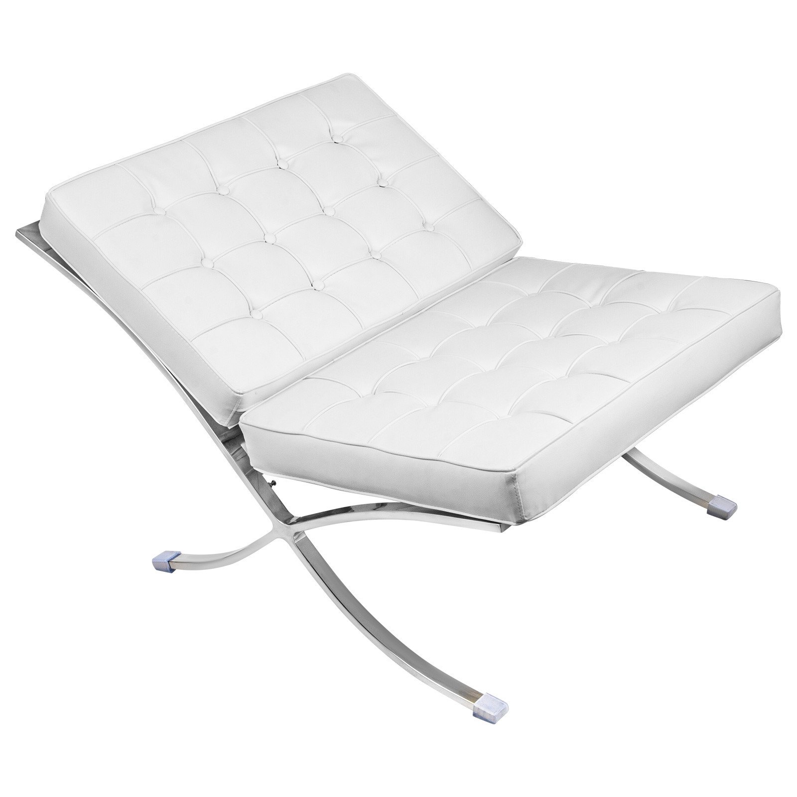 Silla Con Taburete Sillon De Cuero De La Pu Butaca Barcelona Lujosa